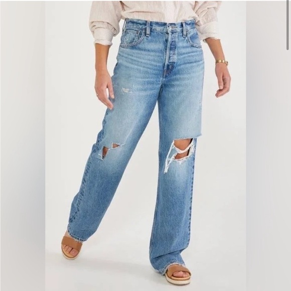 Etica Altin Ripped Slouchy Boyfriend Jeans - Picture 2 of 9